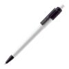 Stylo Baron Colour opaque Blanc-Noir | Sérigraphie 1 couleur | dans le prolongement du clip | 45 mm x 25 mm | non disponible