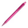 Stylo Baron '03 Happy givré Rose foncé-Rose foncé | Sérigraphie 1 couleur | à 270 degrés du clip | 45 mm x 25 mm | non disponible