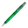 Stylo Nora Clear transparent Vert-Vert | Tampographie 1 couleur | dans le prolongement du clip | 40 mm x 8 mm | non disponible