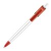 Stylo Ducal Colour opaque Blanc-Rouge / blanc | Sérigraphie 1 couleur | à 90 degrés du clip | 40 mm x 25 mm | non disponible