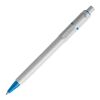 Stylo Baron Stone opaque Gris-Bleu / Blanc | Sérigraphie 1 couleur | à 90 degrés du clip | 45 mm x 25 mm | non disponible