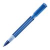 Stylo S40 Grip transparent Bleu foncé-Bleu foncé | Tampographie 1 couleur | sur le clip | 25 mm x 5 mm | non disponible