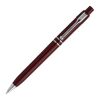 Stylo Raja Chrome opaque Bordeaux | Sérigraphie 1 couleur | à 270 degrés du clip | 40 mm x 25 mm | non disponible