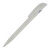 Stylo S45 R-PET transparent Blanc-Blanc | Sérigraphie 1 couleur | à 180 degrés du clip | 45 mm x 25 mm | non disponible