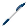 Stylo Cosmo Opaque Blanc-Bleu foncé | Tampographie 1 couleur | sur le clip | 20 mm x 5 mm | non disponible