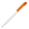 Stylo S45 opaque Blanc-Orange | Sérigraphie 1 couleur | à 180 degrés du clip | 45 mm x 25 mm | non disponible
