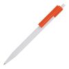 Stylo bille Kuma couleur opaque Blanc-Orange | Sérigraphie 1 couleur | à 270 degrés du clip | 45 mm x 25 mm | non disponible