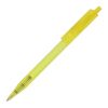 Stylo bille Kuma transparent Jaune-Jaune | Sérigraphie 1 couleur | à 180 degrés du clip | 45 mm x 25 mm | non disponible