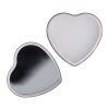 Baume à lèvres plat métallique en forme de cœur Argent | sans marquage | non disponible | non disponible