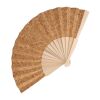Éventail à main bois & liège Nature | sans marquage | non disponible | non disponible