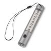 Lampe torche alu 5 + 8 LED avec aimant Argent