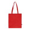 R-PET Sac de transport non tissé à longues poignées 38 x 42cm 75g/m² Rouge / blanc | sans marquage | non disponible | non disponible | non disponible