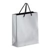 Sac cadeau en papier FSC 24 x 10 x 30cm 200g/m² Argent | sans marquage | non disponible | non disponible