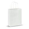 Sac papier anses torsadées 90g/m² 18x8x22cm Blanc | sans marquage | non disponible | non disponible | non disponible