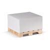 Bloc cube 10x10x5cm FSC sur palette en bois Multicolore | sans marquage | non disponible | non disponible | non disponible