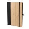 Cahier bambou & R-PET A5 noir | sans marquage | non disponible | non disponible | non disponible