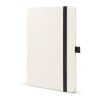 Carnet en coton recyclé et R-PET A5 Beige-Noir | sans marquage | non disponible | non disponible | non disponible