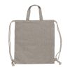 Sac cordelettes en coton recyclé 38x42cm Gris clair | sans marquage | non disponible | non disponible | non disponible