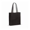 Sac en coton recyclé avec soufflet 140g/m² 38x10x42cm noir | sans marquage | non disponible | non disponible | non disponible