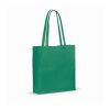 Sac en coton recyclé avec soufflet 140g/m² 38x10x42cm Vert foncé | sans marquage | non disponible | non disponible | non disponible