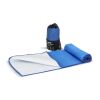 Serviette R-PET Quick Dry 40 × 80 cm avec pochette, sublimation. Bleu / Blanc | sans marquage | non disponible | non disponible