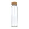 Bouteille en verre recyclé avec bouchon en liège 500ml Transparent