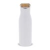 Bouteille isotherme avec couvercle en bambou 500ml Blanc | sans marquage | non disponible | non disponible | non disponible