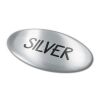 Doming Ovale 30x15 mm Argent | sans marquage | non disponible | non disponible | non disponible