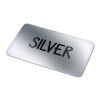 Vinyl Sticker Rectangle 50x20mm Argent | Autocollant Numérique 1 couleur | côté 1 | 50 mm x 20 mm | non disponible