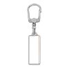 Porte-clés métal rectangulaire Argent | sans marquage | non disponible | non disponible | non disponible