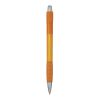Stylo Striped Grip Orange | Sérigraphie 1 couleur | Corps-arrière clip | 12.00 mm x 45.00 mm