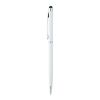 Stylo Sleek Stylus blanc | Sérigraphie 1 couleur | Capuchon-Arrière clip | 10.00 mm x 24.00 mm