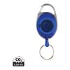 Porte-clés à clip extensible en ABS recyclé RCS bleu | sans marquage | non disponible | non disponible