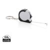Porte-clés avec ruban de 1M en ABS RCS MeasureMate blanc | sans marquage | non disponible | non disponible