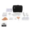 Set de premiers secours en PU nubuck recyclé RCS noir | sans marquage | non disponible | non disponible