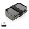 Lunch box avec cuichette en rPP GRS gris | sans marquage | non disponible | non disponible