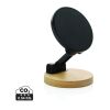 Support téléphone en plastique RCS et bambou Magmount noir-marron | sans marquage | non disponible | non disponible