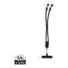 Bracelet téléphone avec câble 60W en rPET RCS LoopAmp noir | sans marquage | non disponible | non disponible