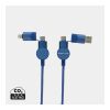 Câble Oakland 1,2 mètres 6-in-1 à charge rapide 60W bleu | sans marquage | non disponible | non disponible