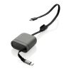 Câble rétractable à chargement rapide 100W Spira RCS gris