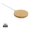 Chargeur sans fil 15W en bambou FSC® marron | sans marquage | non disponible | non disponible
