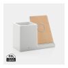 Chargeur 10W avec porte-stylo FSC® et RCS Ontario blanc | sans marquage | non disponible | non disponible