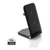 Chargeur 15W 3 en 1 en plastique recyclé RCS Powerpal noir | sans marquage | non disponible | non disponible