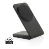 Chargeur magnétique 15W en plastique recyclé RCS VoltPerch noir | sans marquage | non disponible | non disponible
