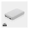 Powerbank 5000 mAh en plastique recyclé RCS blanc | sans marquage | non disponible | non disponible