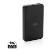 Powerbank 5000mAh avec induction 5W en plastique recyclé RCS noir | sans marquage | non disponible | non disponible