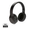 Casque audio en plastique recyclé RCS noir | sans marquage | non disponible | non disponible