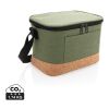 Sac isotherme double ton avec finition liège vert | sans marquage | non disponible | non disponible | non disponible