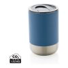 Mug en acier inoxydable recyclé RCS bleu | sans marquage | non disponible | non disponible