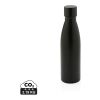 Bouteille iso couleur pleine en acier inoxydable recyclé RCS noir | sans marquage | non disponible | non disponible | non disponible